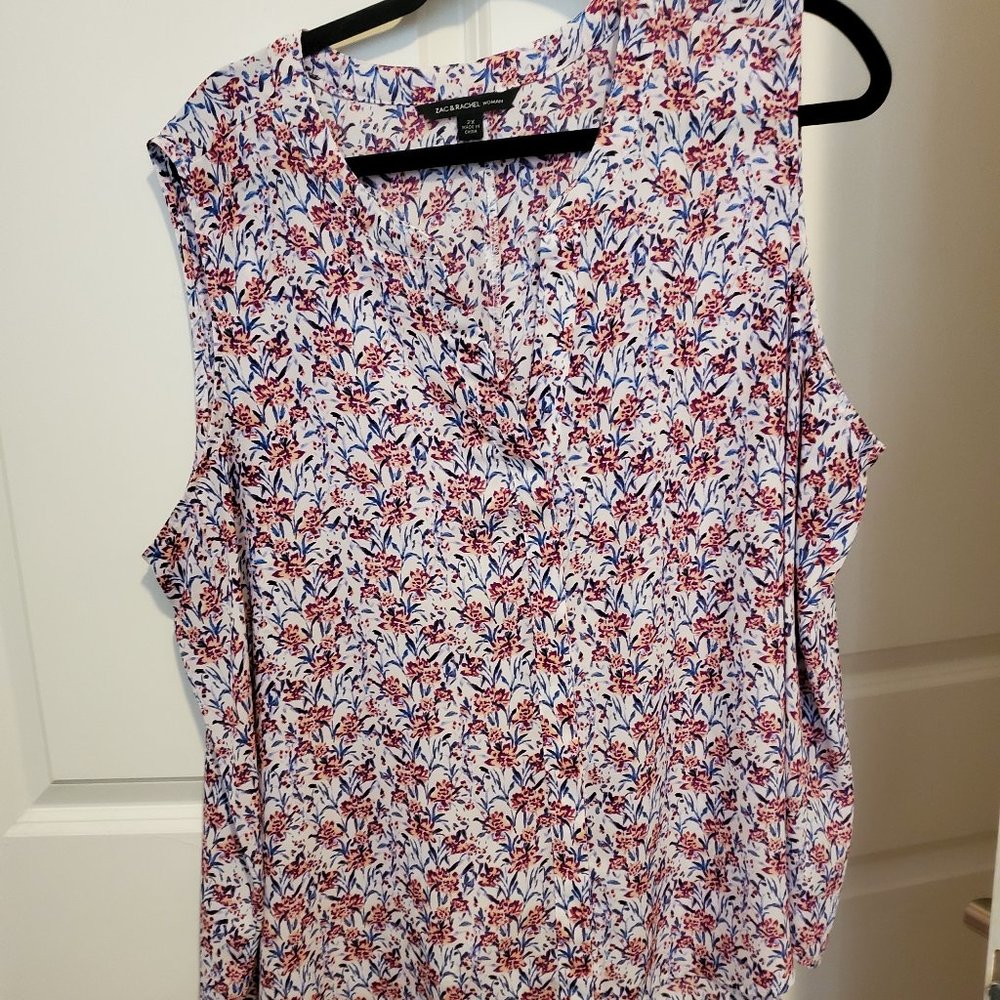 Zac & Rachel Woman's Tank Top Size 2X
